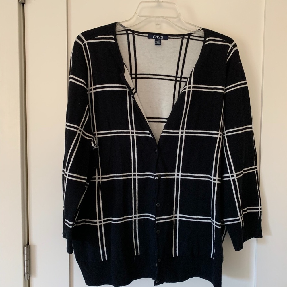 CHAPS RALPH LAUREN WOMEN’S PLAID SWEATER 2X